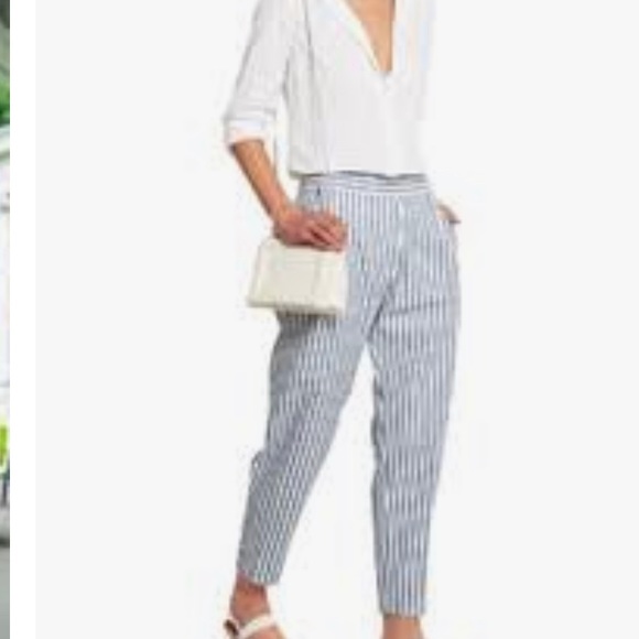 J Crew Blue Striped Pants - Picture 3 of 3